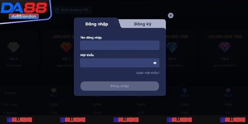 Có nhiều lý do khiến cách đăng nhập DA88 bị lỗi